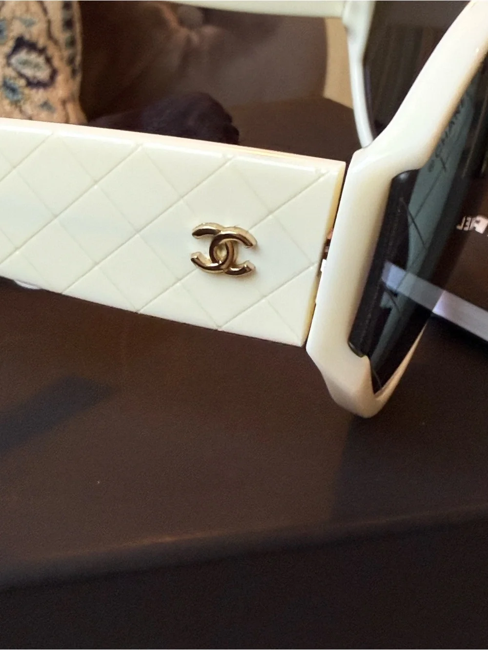 🔥NWT Chanel - Shield Sunglasses - White Black Mirror - Chanel Eyewear $575🔥